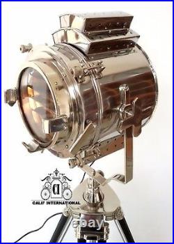 Nautical Industrial Spot Light Modern Search Light Tripod Floor Lamp X-Mas Gift