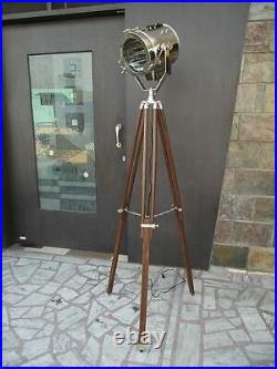 Nautical Industrial Spotlight Floor Lamp Tripod Stand gift for christmas