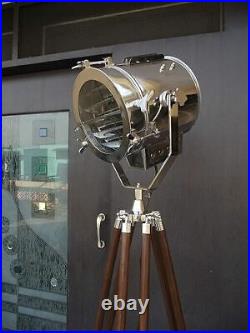 Nautical Industrial Spotlight Floor Lamp Tripod Stand gift for christmas