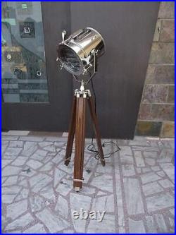 Nautical Industrial Spotlight Floor Lamp Tripod Stand gift for cristmas