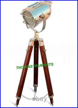 Nautical Light Studio Tripod Floor Lamp Rustic Spotlight/Searchlight Spot gifts
