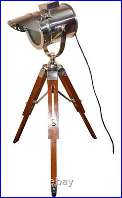 Nautical Searchlight Spot Light Designer Studio Table Lamp With Tripod Stand