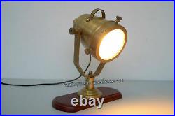Nautical Spot Light Searchlight Dektop Table Lamp Vintage Collectible Home Decor