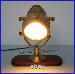 Nautical Spot Light Searchlight Dektop Table Lamp Vintage Collectible Home Decor