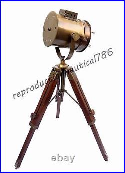 Nautical Tripod Desktop Floor Lamp Modern Desk Searchlight Lamp Decor