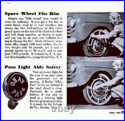 OKAY PASS Teleoptic Sparton Light Lamp Vintage Chevy Pontiac Buick Olds Cad GMC