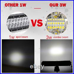 Offroad 42Inch LED Work Light Bar Spot Flood Combo Straight Roof Fog Lamp + Wire