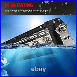 Offroad 42Inch LED Work Light Bar Spot Flood Combo Straight Roof Fog Lamp + Wire