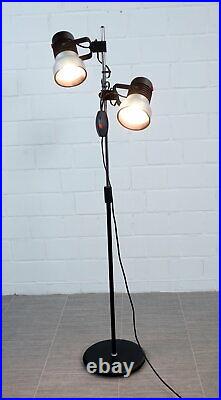 Old Chrome Floor Pole Floor Lamp Spot Spotlight Reading Lamp Vintage 60er years