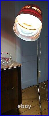 Old dry hood floor lamp reading lamp spotlight 70s upcycling