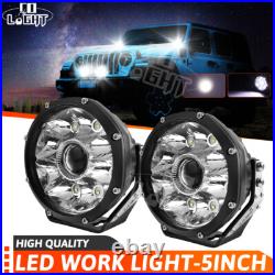 Pair 5 inch LED Work Light Laser Pods Spot Flood Fog Lamp Offroad Driving Truck Pair 5 inch LED Work Light Laser Pods Spot Flood Fog Lamp Offroad Driving Truck