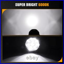 Pair 5 inch LED Work Light Laser Pods Spot Flood Fog Lamp Offroad Driving Truck