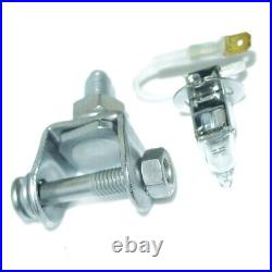 Pair Hella Comet 500 Driving Lamp Yellow Spot Light With Cover Universal Fit ECs