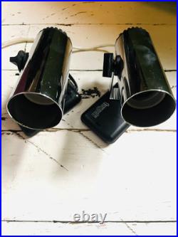 Pair Of Adjustable wall Lamps spotlights design Targetti vintage 70s Italy