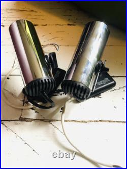 Pair Of Adjustable wall Lamps spotlights design Targetti vintage 70s Italy