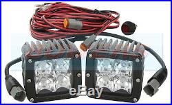 Pair Of Rigid Industries Dually 20221 12v/24v Led Spot Light Lamp Pods E-marked