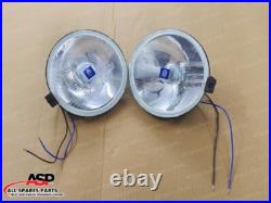 Pair Universal Hella Comet 500 Driving Lamp White Spot Light + Cover & Bulb Pair Universal Hella Comet 500 Driving Lamp White Spot Light + Cover & Bulb