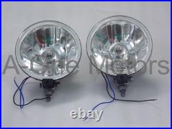 Pair Universal Hella Comet 500 Driving Lamp White Spot Light + Cover & Bulb