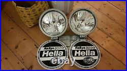 Pair of HELLA Rallye 3000 Spot light/lamp with Pattern Lens including Covers