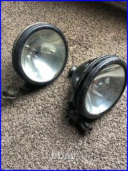 Pair of S & M Lamp Co No 90 Spot Lights Lamps Light 1920's 1930's