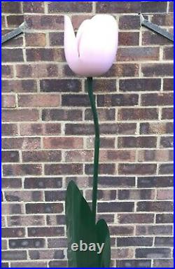 Peter Bliss Pink Tulip Floor Lamp Rare 1980s Pop Art Retro Decor Light Vintage
