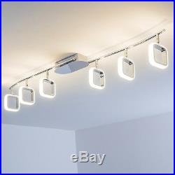 Plafonnier LED Spot Design Lustre Chrome Lampe à suspension 6 branches 138746
