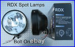RDX 8 Black Spot Lamp/lights Crystal Lens with Sidelight GUARDS A Bar Defender