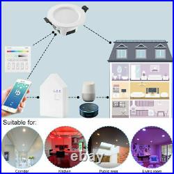 RGB LED Smart Downlight Wireless App Control Ceiling Panel Round Lamp Spotlight