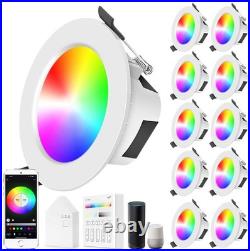 Recessed LED Ceiling Light 5W Flat Panel Spot Dimmable Downlight WIFI Control