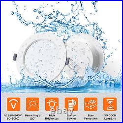 Recessed LED Ceiling Lights 4-20W Ultra Slim Round Flat Panel Bathroom Spot Lamp