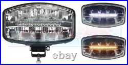 Rectangular Oval LED Driving Spot Light Spot Lamp White / Amber DRL light Jumbo