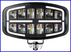Rectangular Oval LED Driving Spot Light Spot Lamp White / Amber DRL light Jumbo