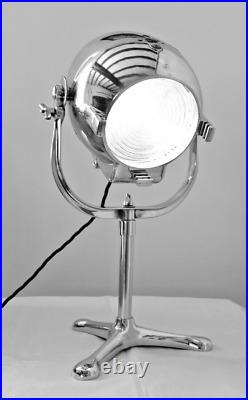 Restored Vintage Strand Patt 123 Theatre Spot Light Profile Lamp + Table Stand
