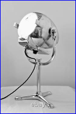Restored Vintage Strand Patt 123 Theatre Spot Light Profile Lamp + Table Stand