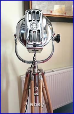 Restored Vintage Strand Patt 23 Mkii Theatre Spot Light Profile Lamp With Tripod