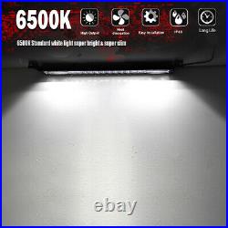 Roof 52 3800W LED Light Bar CURVED Off Road Driving Lamp Flood Spot Combo SUV