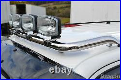Roof Bar + Clamps For Iveco Daily 1999-2006 Stainless Steel Spot Lamp Light Bar
