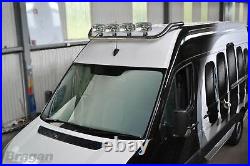 Roof Bar For Iveco Daily 2014+ Polished Stainless Steel Top Spot Lamp Light Bar