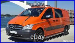Roof Bar For Mercedes Vito Viano 2004 2014 Stainless Top Spot Lamp Light Bar