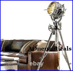 Royal Master Search Spot Light 70 Floor Maritime Hollywood Style Steel Tripod
