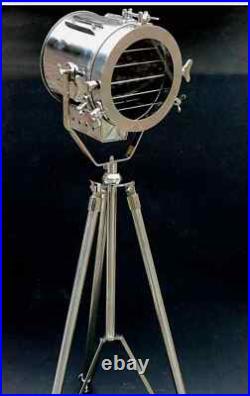 Royal Master Spot Light Nautical Spotlight Silver Tripod Floor Lamp