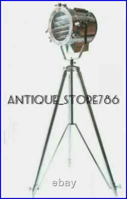 Royal Master Spot Light Nautical Spotlight Silver Tripod Floor Lamp