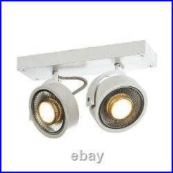 SLV 147311 Kalu 2 Qpar Ceiling Light, mattweiss, ES111, Max