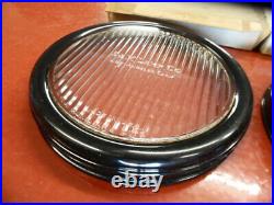 S & M Lamp Co. Driving Fog Spot Auxiliary Lite Light Glass Lens & Bezel Pair