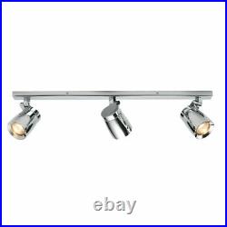 Saxby 39168 Knight Spot Bar Light Chrome IP44 Bathroom Ceiling Spotlight