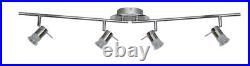 Searchlight 7444CC-LED Aries 4 LED Bathroom Spot Light Bar Fitting 7444CC Chrome