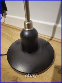 Serious Readers High Dimmer Floor Lamp Brass Wood Handle Black