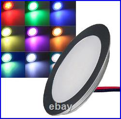 Set LED Downlight Aluminium Matte 12V 0,5W IP67 Hardwearing Recessed Spotlights