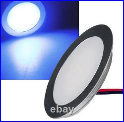 Set LED Downlight Aluminium Matte 12V 0,5W IP67 Hardwearing Recessed Spotlights