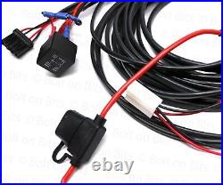 Single 17.5 amp Spot Light bar/Lamp Wiring Kit and Dash Switch for all Defender